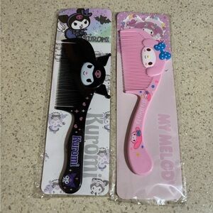 Kuromi and My Melody Hair Comb Set - New